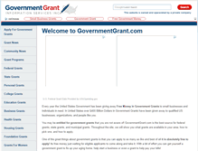 Tablet Screenshot of governmentgrant.com